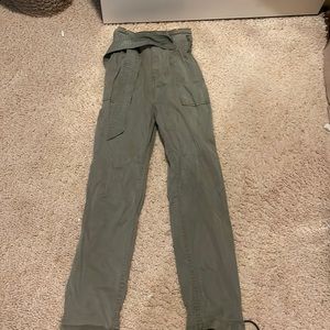 Army Green high waisted top shop pants